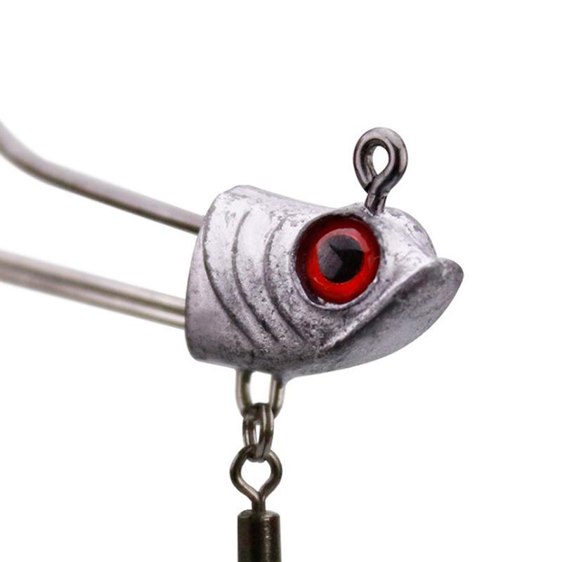 Haczyk z podwójnym haczykiem z haczykiem z cekinami z liści wierzby