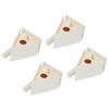 4Pcs Outdoor Hanging Wooden Bird House Nests Nesting Cage Garden Decoration Ornament