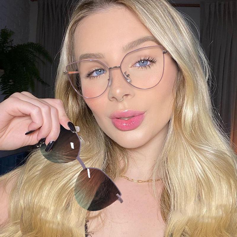 ARVIN 2 In 1 Women's Polarized Sunglasses Fashion Women Optical Myopia Eyeglasses Frames Polarized Prescription Glasses