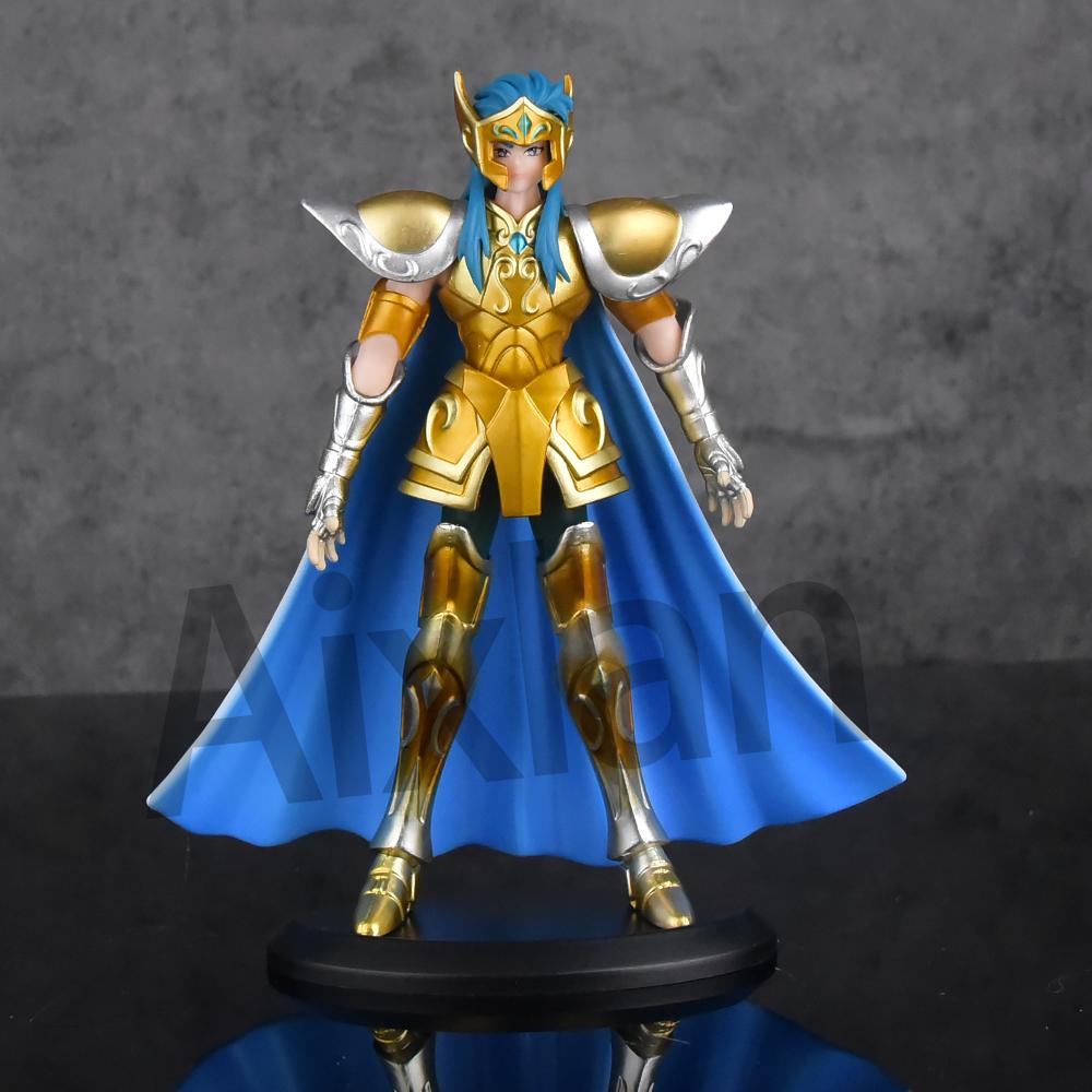 Aixlan 8PCS Saint Seiya Figure Kanon Hyoga 18CM Gold Saint PVC Action Figure Amine Toy Birthday Gift Ollectible Figurine
