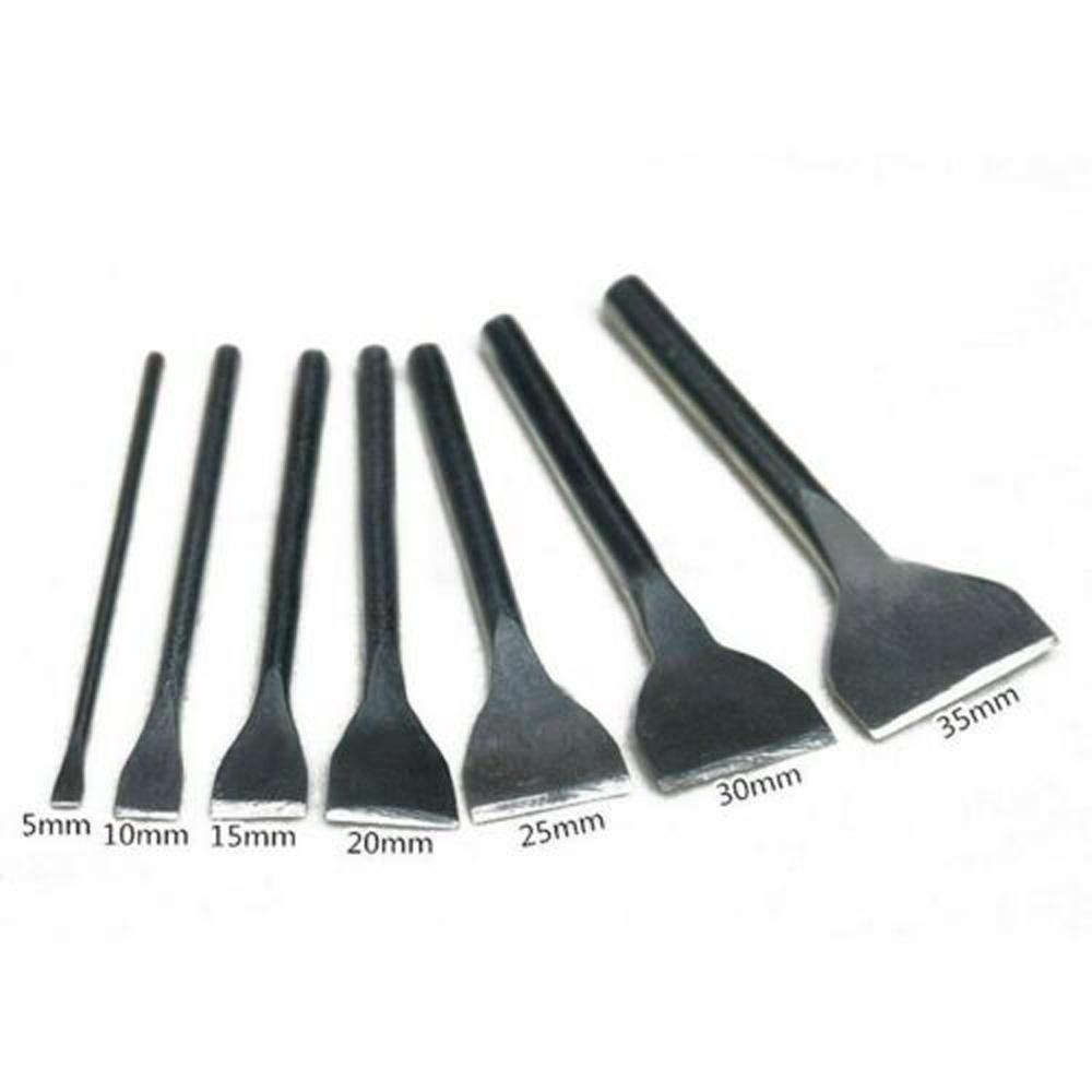 Buy 7pcs 5mm35mm Leather Craft Slot Punches Straight Punch DIY Hand Tools Supplies at