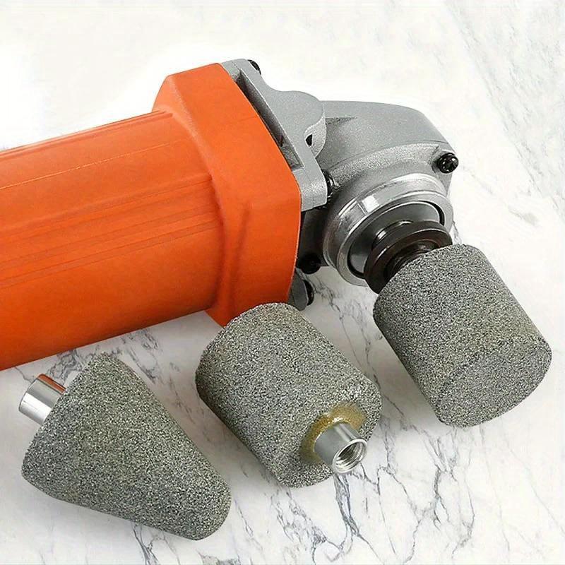 

1pcs Small Grinding Wheel Granite Pebbles Stone Carving Processing Polishing Conical Cylindrical Grinding Head for 100 Angle Grinder Bullet Type