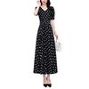 Floral Print Long Dress for Short Plus Sizes [YUTING] Women, Sleeves, Summer, Sexy, Elegant, A-Line Dress, M-5XL