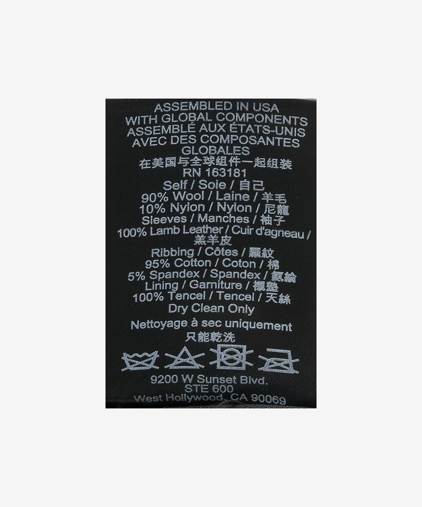 Lude Washed Denim Hooded Varsity Jacket - Indigo:Cream / Rhfw22Ja406240501050