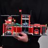 City Fire Station 758pcs Building Blocks Model Truck Helicopters Firefighter Moc Bricks City Educational Toys For Children Gifts