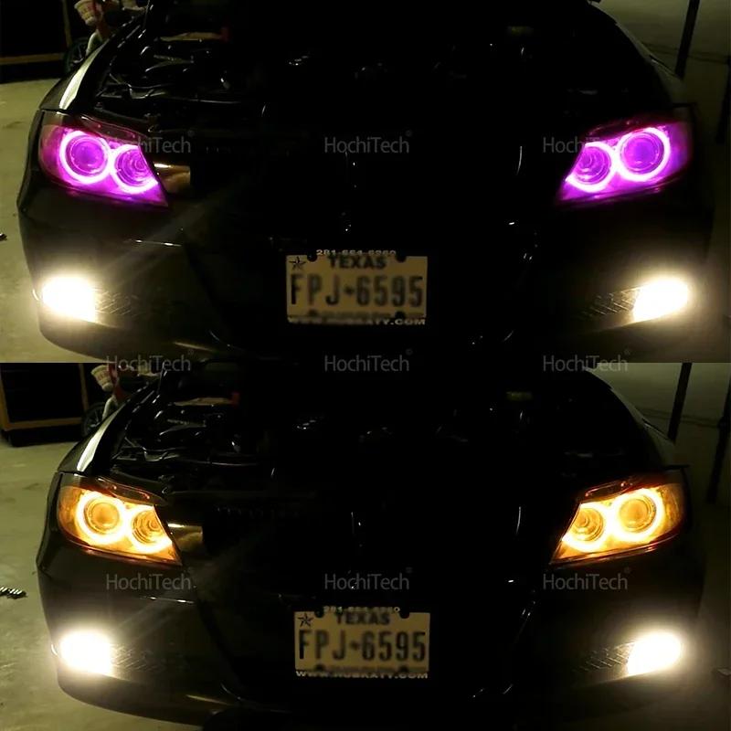 For BMW E91 E90 LCI 09-12 Xenon Headlights Car Accessories 16-Color DRLs - 4 Programmable Flash Modes & Brightness Adjustment