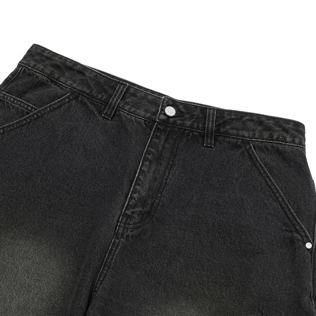 FILLUMINATE Two-Tuck Washed Denim Cargo Pants - Black