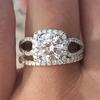 Huitan Fashion Brilliant /Set Rings Female Delicate Eternal Promise Wedding Band Jewelry Graceful Bling Bling Accessories
