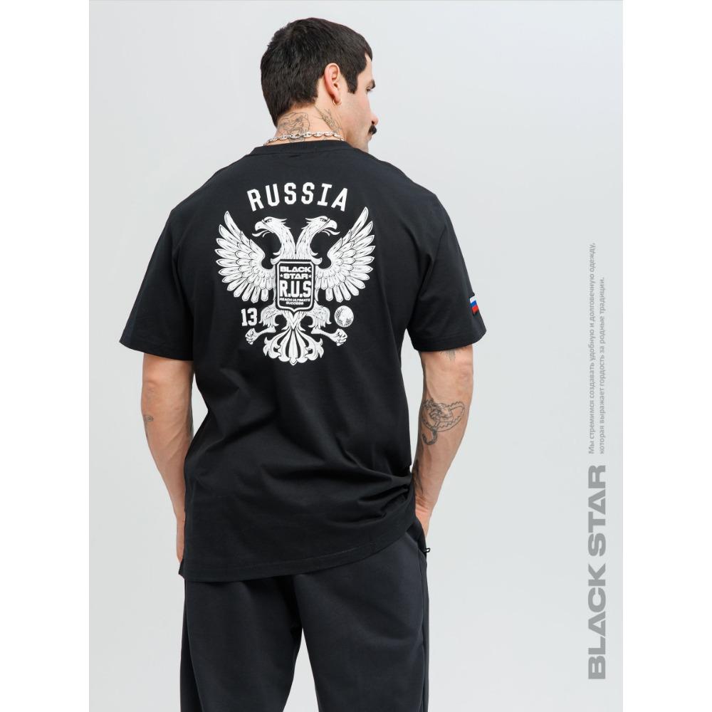 Men's Fashionable T Shirt Short Sleeved Top with Cool Double Headed Eagle Print, a Must Have for Fashionable Men, Suitable for Daily Casual Wear