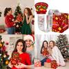 Christmas Red Gift Box With Decorative Paper Material For Party Celebrations And Holiday