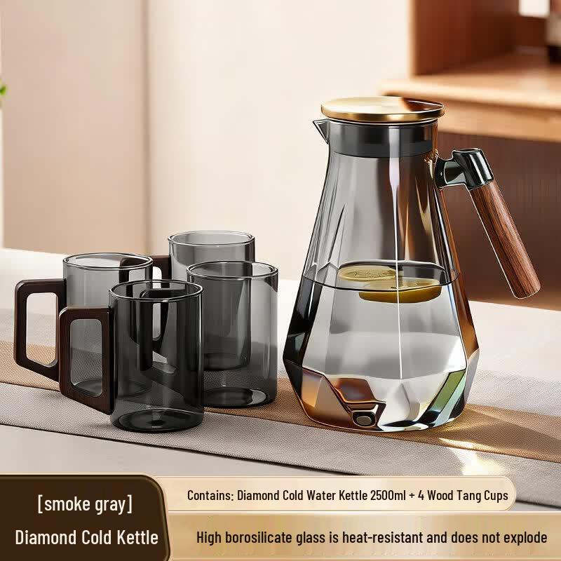 Heat-Resistant Glass Water Pitcher