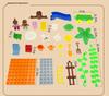 Morning Wind Creative Happy City Building Blocks - Large, Granular Kindergarten Puzzle for Early Education.