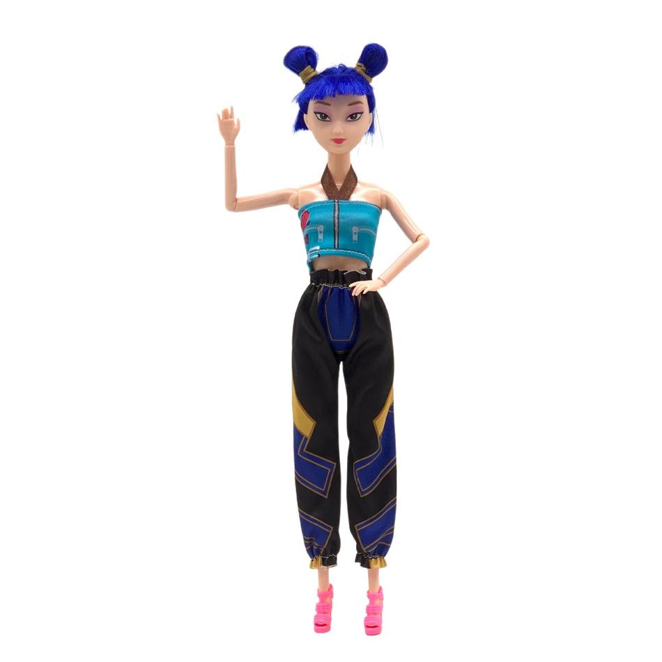 30cm Kpop Demon Hunters Anime Kpop Girl Group Cartoon Rumi Zoey Mira Action Figures Vinyl Figurines Model Doll Girls Gift