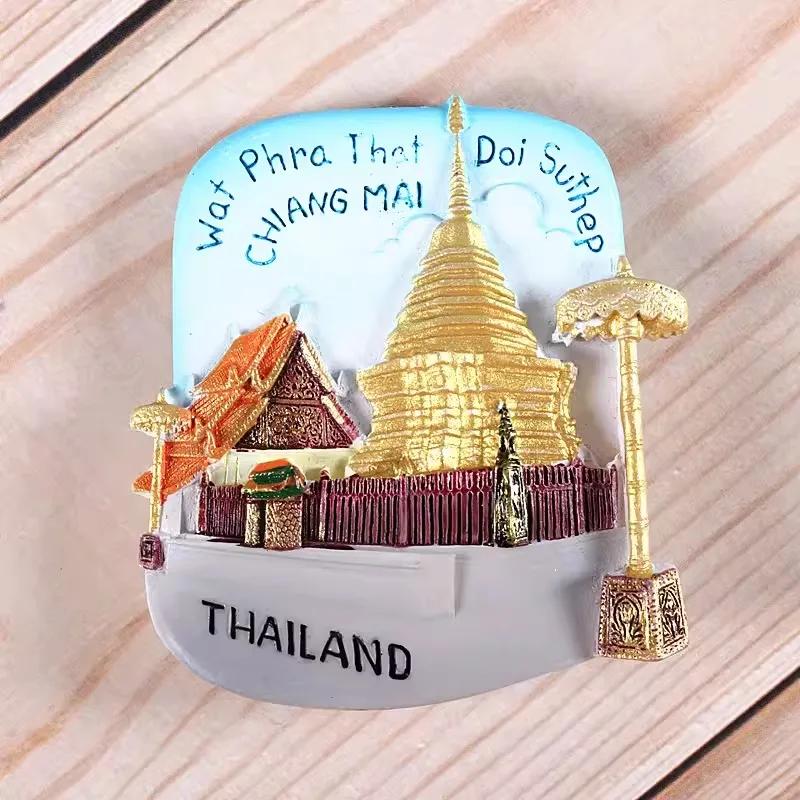Singapur Reise Souvenirs Merlion Kühlschrankaufkleber Thailand Malaysia Kuala Lumpur Kühlschrankmagnete Wohnkultur Hochzeitsgeschenke