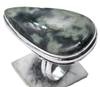 Moss Agate Natural Gemstone Antique Silver Plated Ring US Size-6 A 340