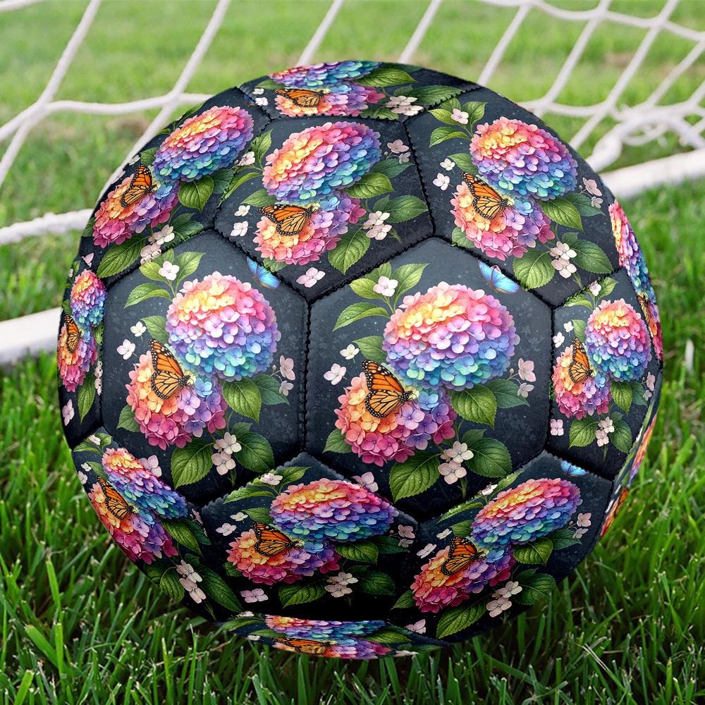 1pc Butterfly Garden Size 5 Soccer Ball Professional Match Training Football Indoor &Outdoor Sports Ball Training Ball Lightweight Durable y52