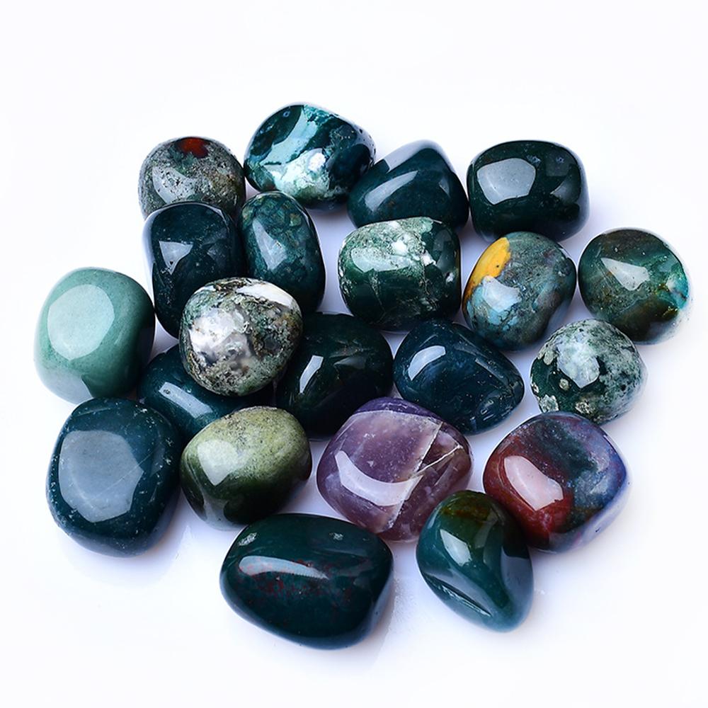 Natural Crystal Rolling Stone 2-3Cm Gravel Tumbled Stone Healing Crystal Topaz Polished Rolling Stone Aquarium Flowerpot Decorte
