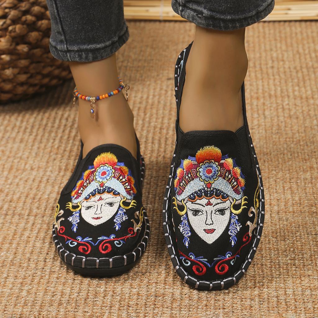 Fashion Fashion Designer Women's Flat Loafers Casual Cotton Comfortable Ladies Flat Shoes Slip-on Shoes Mujer De Pisos  Lolita Shoes