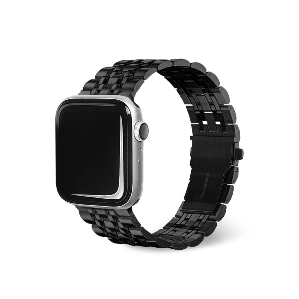 Egadeun Apple Watch Metal Strap Jubilee Band Black