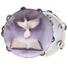 Tambourine Double Row Metal Jingle Handheld Percussion for Church Party25cm