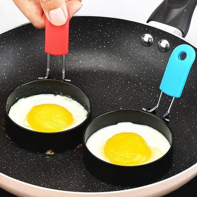 1pc Non-stick Omelet Ring Random, Round Omelet Mold, Egg Rings, Round Crumpet Ring Mold Shaper For English Muffins Pancake Cooking Griddle