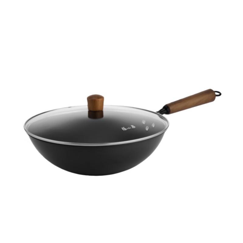 

Zhang Xiaoquan 32cm Refined Iron Wok with Lid