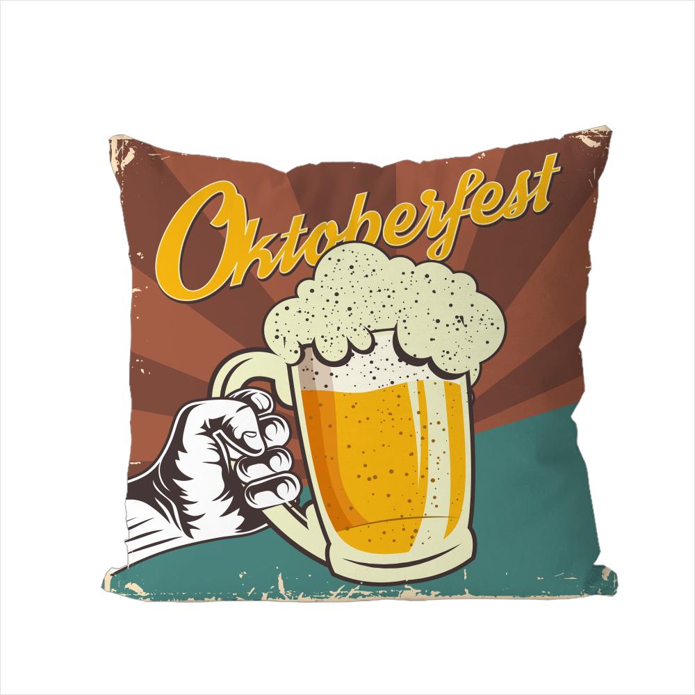 

Beer Wine Retro Style Pillow Case For Car Sofa Decorative Home Doublesided Print Plush Square Throw Pillow Cushion Cover 30x30cm