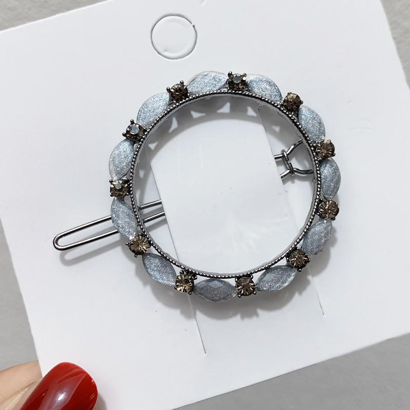 Elegant Blue Star Alloy Hair Clip - Minimalist Luxury Accessory