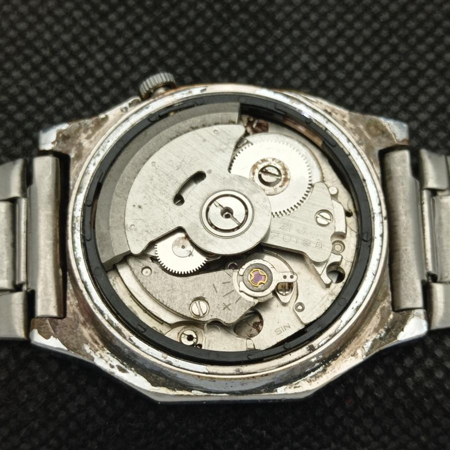 USED ELEGANT SEIKO 5 7019A MENS AUTOMATIC JAPAN ORIGINAL DIAL WATCH A416113-2 R10621f-a416113