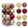 16 Pcs Cartoon Painted Christmas Balls Set 8cm Merry Xmas Tree Decor  Party Favors