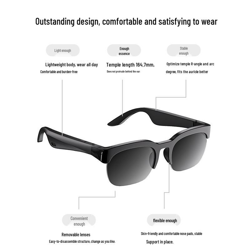 Gafas Inteligentes de IA 2026: Bluetooth 6.0, Música, Llamadas, Diseño Deportivo, Batería de Larga Duración, Traducción IA