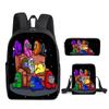 Speed Shipping Space Werewolf Amongus Three-Piece Set School Bag Primary And Secondary School Backpack Satchel Pencil Bag