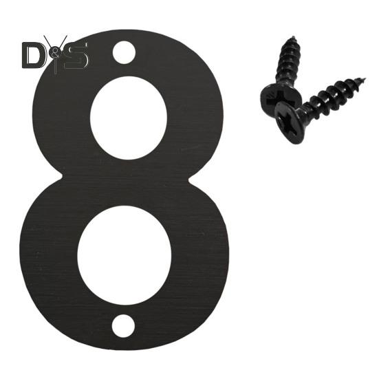 Schwebende Hausnummern für den Außenbereich, Adress- und Türnummern aus Edelstahl/Metall für Zuhause, Büro, Briefkasten, Hof