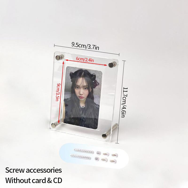 

K-pop Подставка для фотокарточек Акриловая фоторамка Рамка для демонстрации фотокарточек Карточки айдолов Фоторамка Декор для комнаты Настольный декор Рамки для фотографий as show