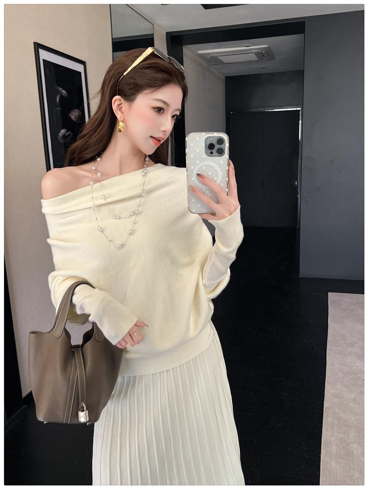High-Quality Autumn/Winter Knit Sweater Skirt Set for Women