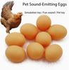 200 Pcs Chicken House Small Fake Eggs 5.5*4.3cm Farm Animal Supplies Cages Accessories Guide Chicken Nest Egg Kids Toys