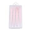 4 pezzi/3 pezzi pinzette di precisione per sopracciglia clip per depilazione sopracciglio in acciaio inossidabile set di strumenti di bellezza
