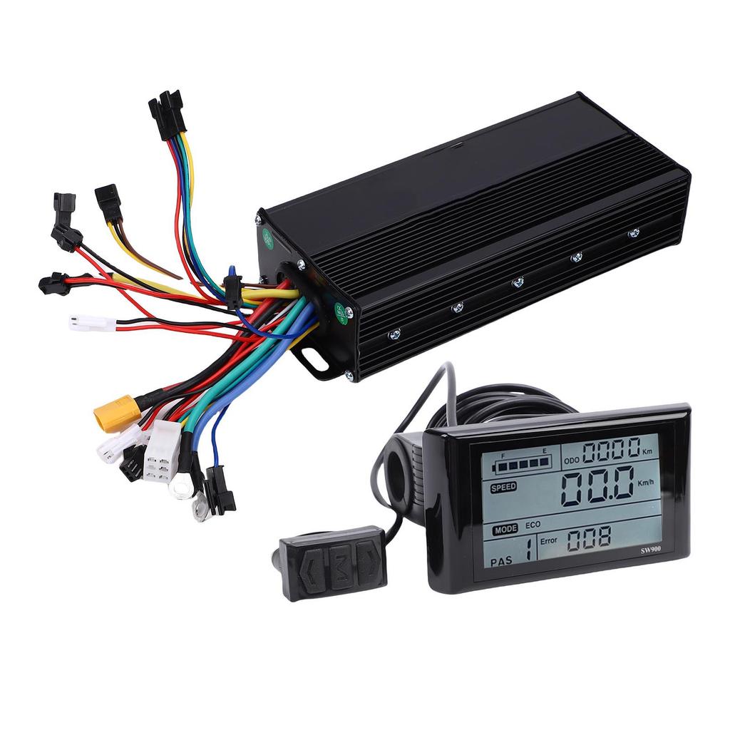 E-Bike Controller LCD Display Kit 36V 48V 52V 35A 3 Modi Bürstenloser Motorcontroller und SW900 LCD Display Panel