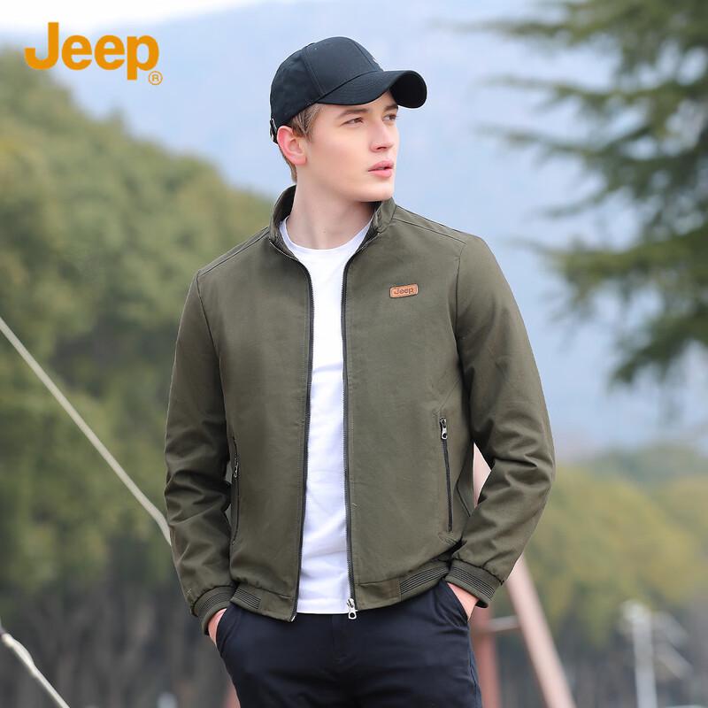 Jeep Men's Casual Stand Collar Work Jacket
