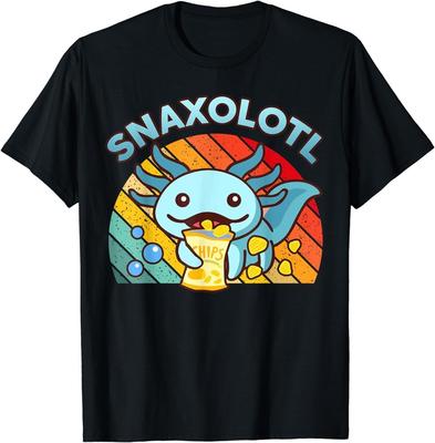 Axolotl-Shirt Snaxolotl Niedlicher Axolotl Snacks Lustige Lebensmittelgeschenke Unisex T-Shirt