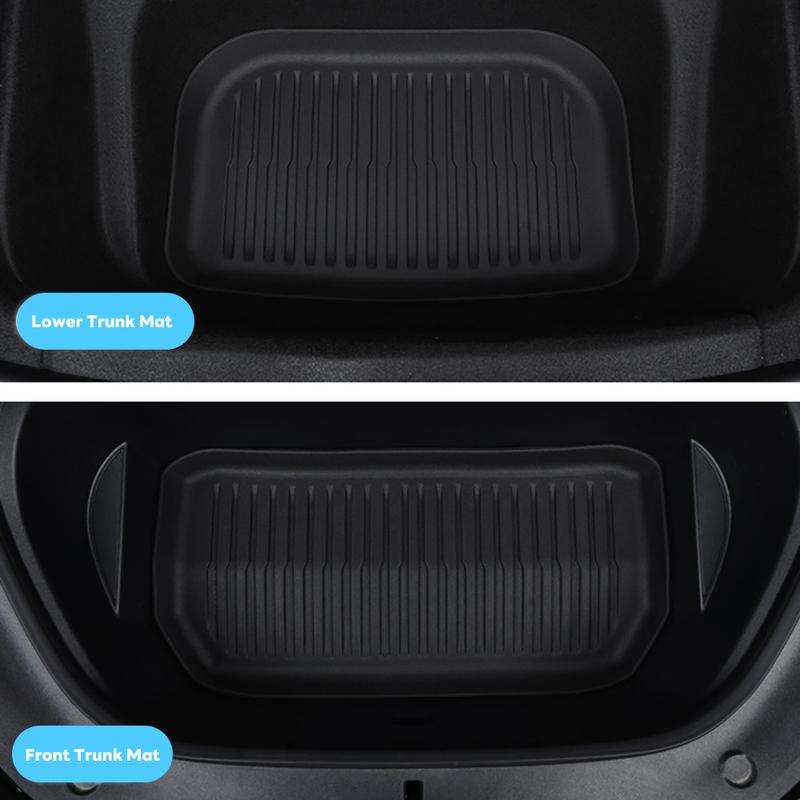 For New Tesla Model Y Launch 2025+ Juniper TPE Floor Mats & Cargo Liner All Weather Trunk Mats Floor Liner Seat Backrest Mats