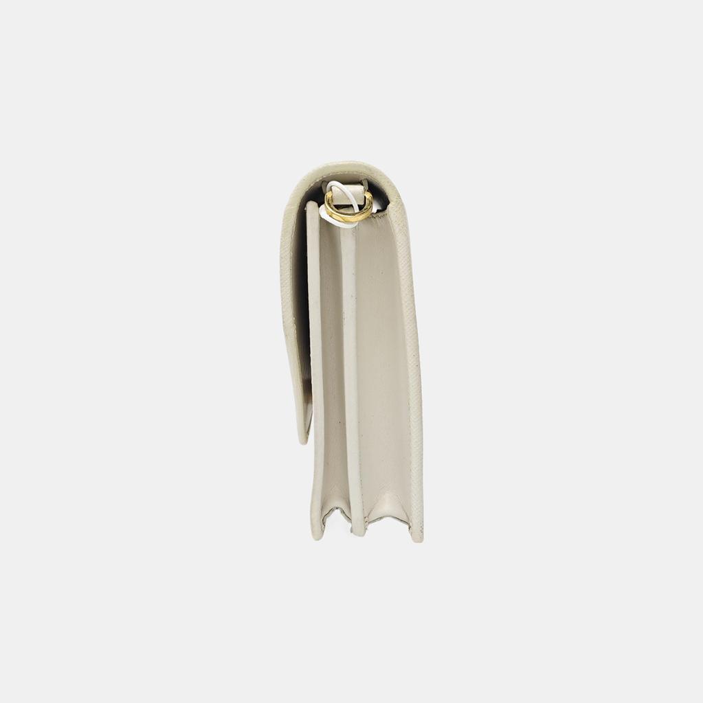 [Pre-Owned] Mini White Leather Shoulder Bag - Good #QOHS3F