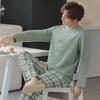Men's Long-Sleeve Autumn/Winter Pajama Set – Teens & Students