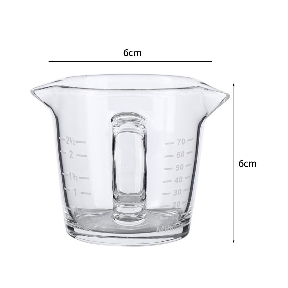 Small 70ml With Scale Glass For Espresso Coffee Milk Jigger Coffeware Measuring Cup Ounce Cup