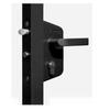LOCINOX Black LAKZ P1 Economical Lock for Garden Gate with Polyamide Box and Stainless Steel Mechanism