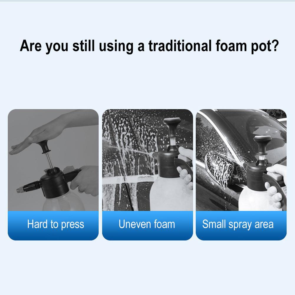 1.5L Powerful Electric Car Washer Foam Sprayer Multifunctional Auto Wash Foam Spray Bottle For Garden Watering Home Cleanin P3E8