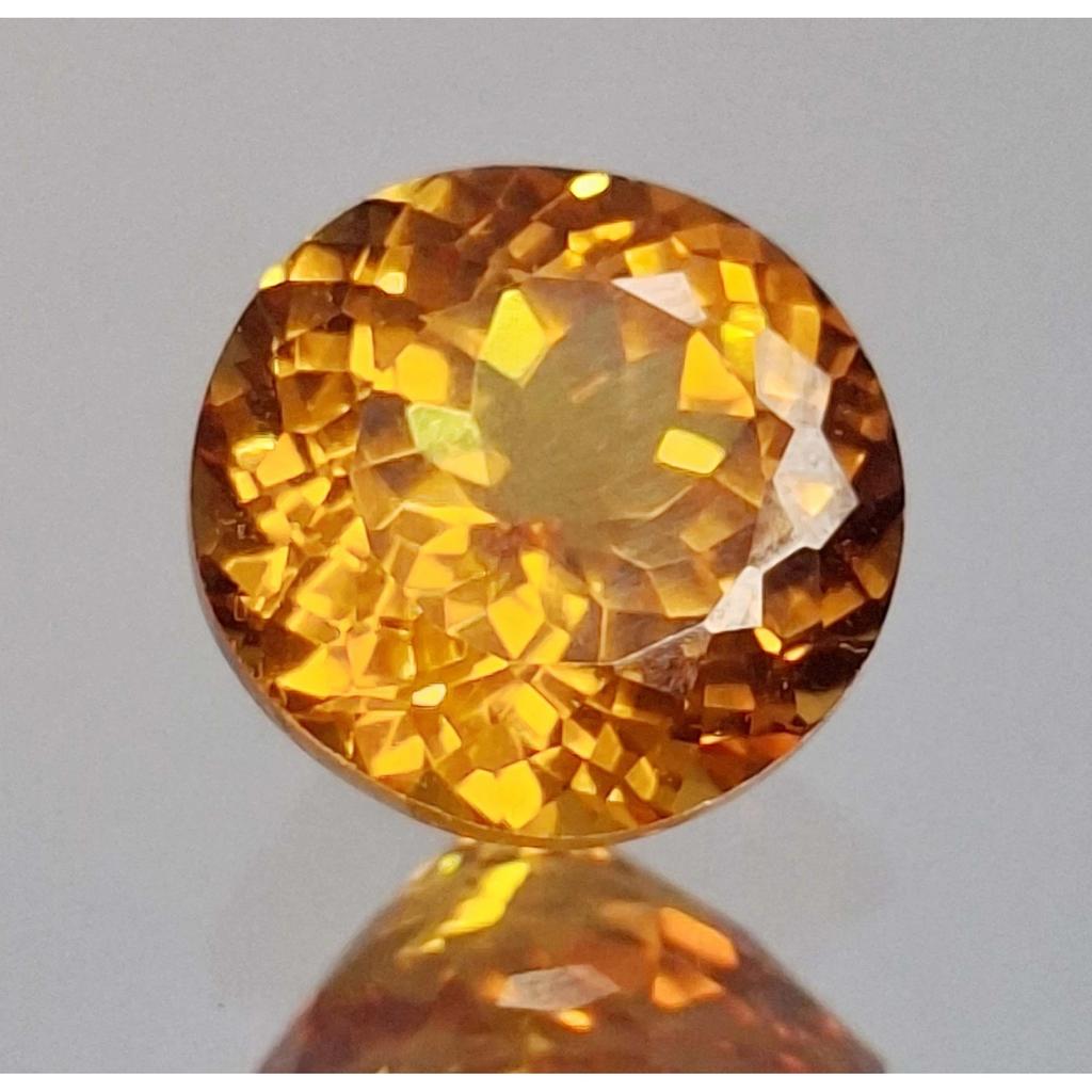 Fabulous Citrine Orangish Brown Natural Round Cut 8-10 Ct Certified Gemstone
