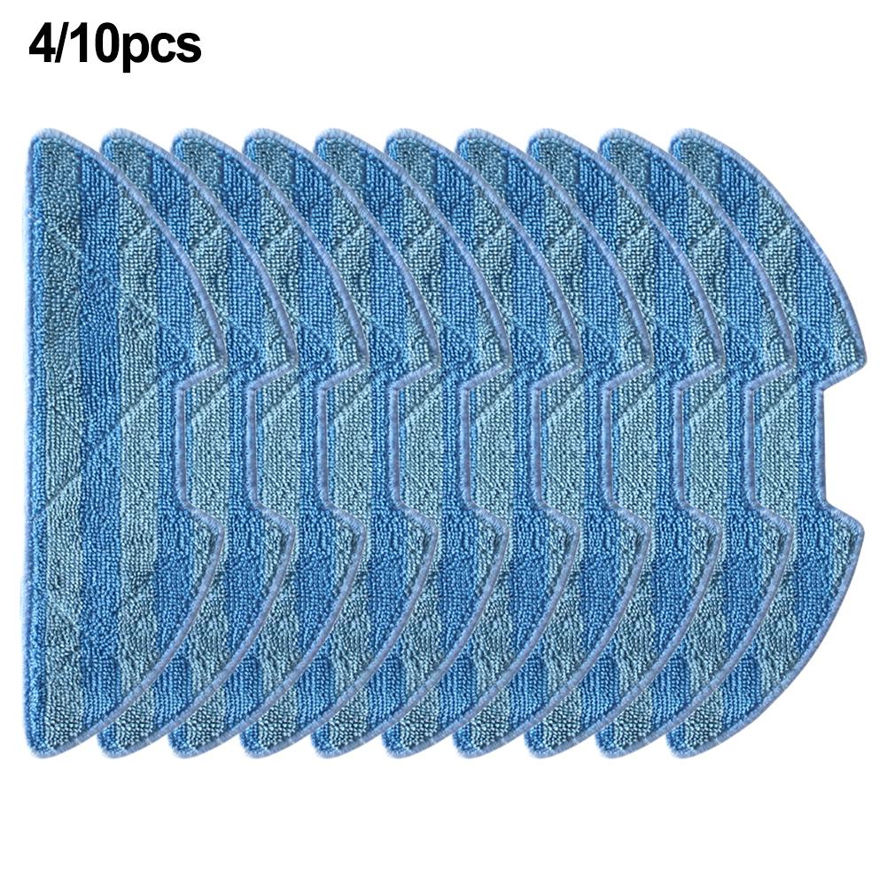 Blue Replacement Mop Pads Microfiber Replacement Pads Repeated Use Dirt And Grime Removal For Robot Vacuum Cleaner