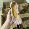 Fünf Finger Barfuß-Stil Indoor Fitnessschuhe Yoga Pilates Tanz Atmungsaktives Netz Zehentrenner Sneaker