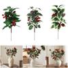 Fake Flowers Christmas Ornament Artificial Floral Decor Festive Bunches Christmas Decorations  Home